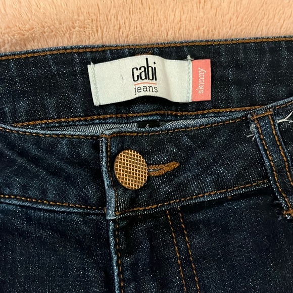 Cabi Skinny Fit Jeans - Dark Blue - Size 4 - Picture 2 of 7